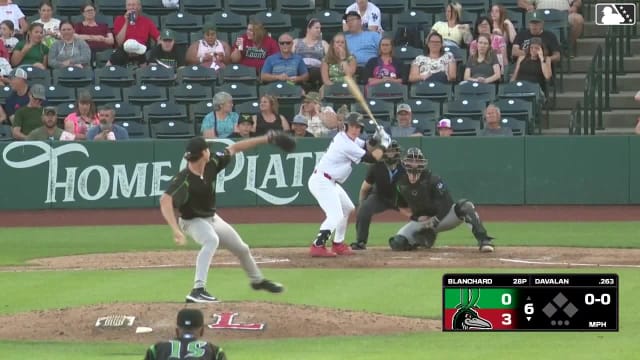 Charles Davalan homers (10) on a fly ball to right field.