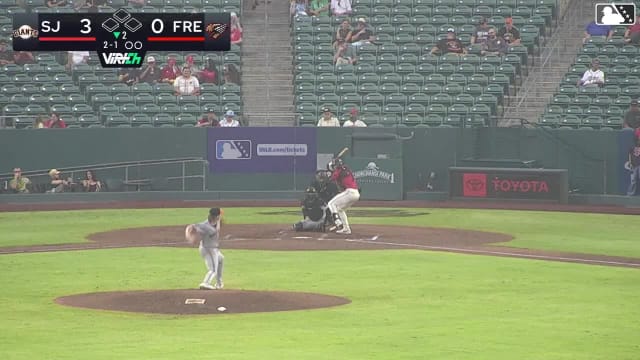 Daniel Jackson homers (5) on a fly ball to left center field.