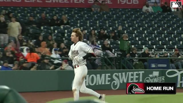Mike Sirota hits his sixth home run of the season