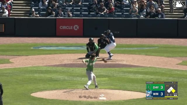 Cody Adcock Ball to Cristian Santana