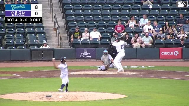 Yeriel Santos In play, run(s) to Caleb Bonemer