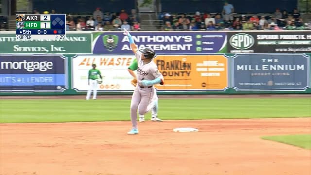 Angel Genao's fourth homer of the year