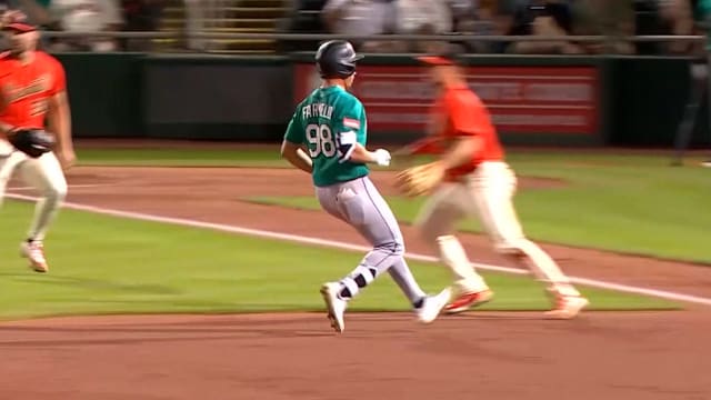 Jonny Farmelo's leadoff triple