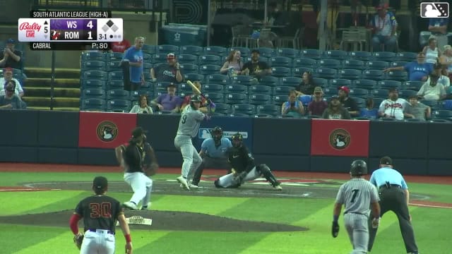 George Wolkow doubles (25) on a sharp line drive to left fielder Luis Guanipa. Javier Mogollon scores.