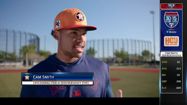 Cam Smith on his first Spring Training camp