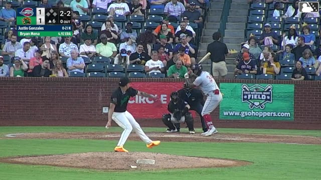 Justin Gonzales homers (12) on a fly ball to left field.