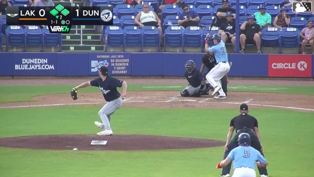 Blaine Bullard doubles (15) on a sharp line drive to center fielder Nick Dumesnil. Dariel Ramon scores. Austin Smith scores. Jake Cook scores. Blaine Bullard out at 3rd on the throw, left fielder Zach MacDonald to shortstop Jordan Yost to third baseman Javier Osorio.