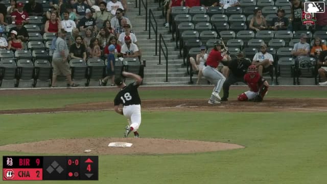 Colby Shelton homers (14) on a fly ball to right field.
