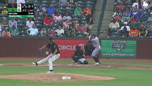 Kyle Lodise homers (15) on a fly ball to right center field.