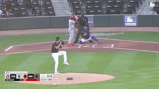 Cam Collier delivers a three-hit, three-RBI game