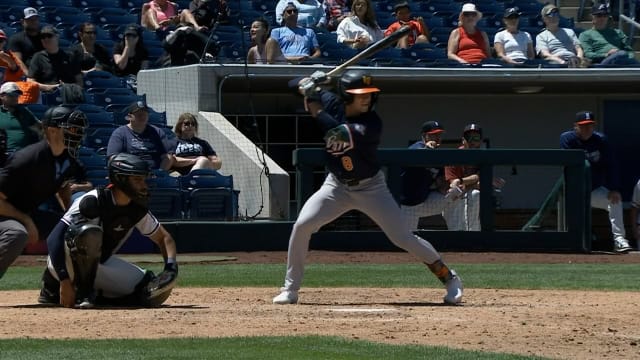 A's No. 2 prospect Colby Thomas clubs two home runs 