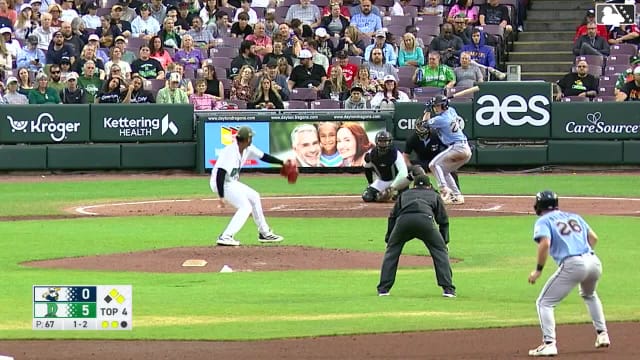 Luke Hill doubles (3) on a line drive to center fielder Kien Vu. Aaron Walton scores. Ryan Cesarini to 3rd.