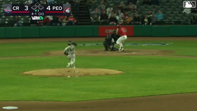 Jesús Báez homers (8) on a fly ball to left center field.