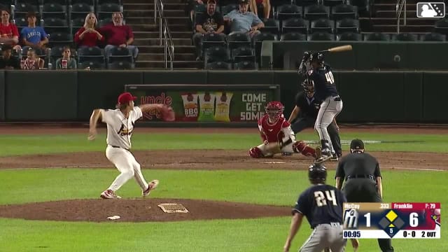 Alex McCoy singles on a ground ball to left fielder Tre Richardson III. Kai Roberts scores.