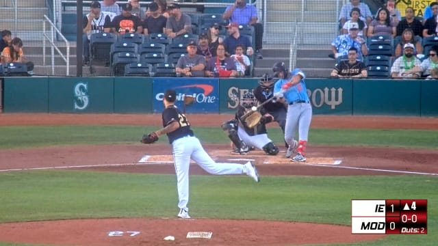Slate Alford's first professional home run