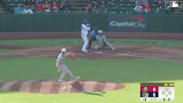 Braedon Karpathios homers (7) on a line drive to right field.