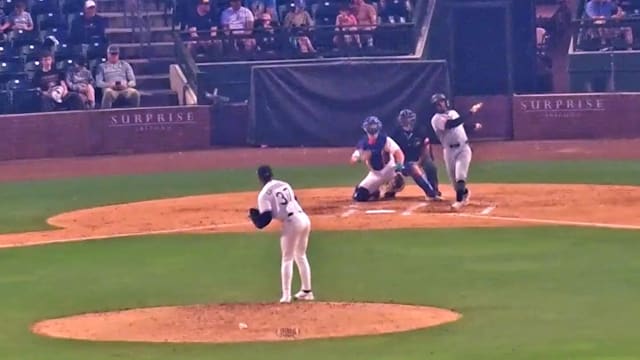 Dillon Lewis' 409-foot homer in the Fall League