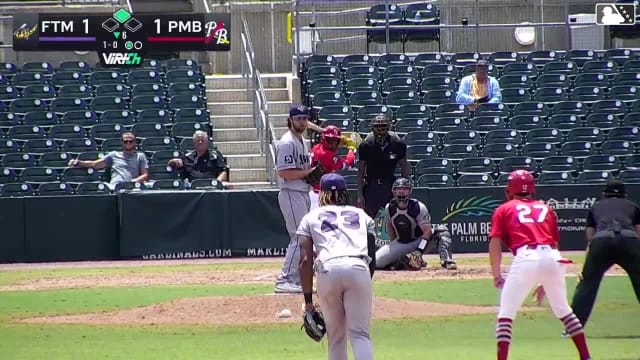 Alexander Frias homers (2) on a line drive to right center field. Travis Honeyman scores.