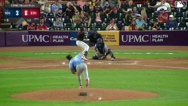 Izaac Pacheco strikes out swinging.