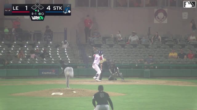 Edgar Montero homers (7) on a fly ball to left center field.
