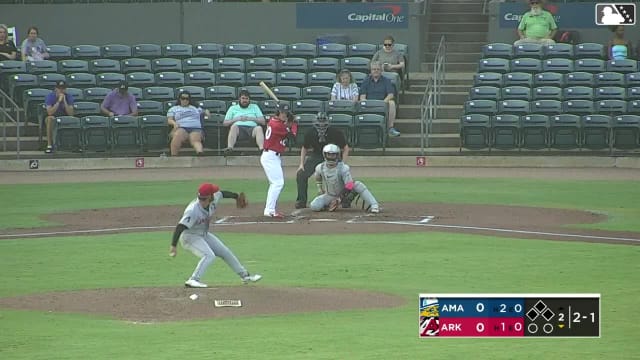 Boston Smith homers (1) on a fly ball to right field.