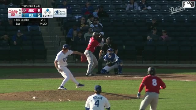 Lazaro Montes doubles (4) on a ground ball to right fielder Josue De Paula. Michael Arroyo scores.