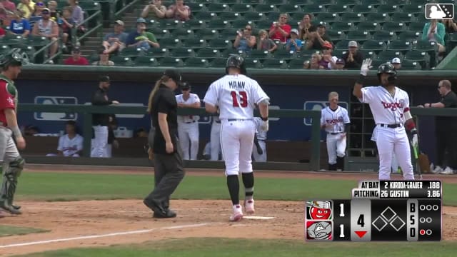 Luke Mann hits solo home run to tie game