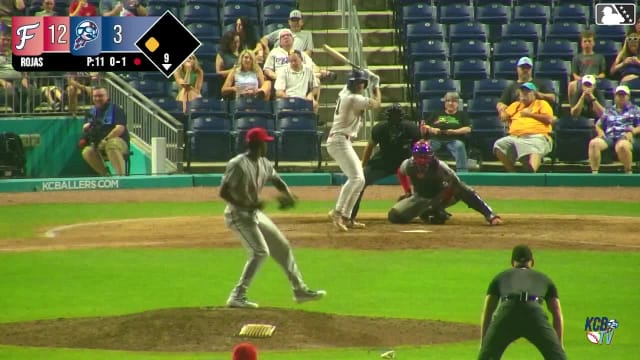 Jaden Fauske singles on a ground ball to left fielder Dashyll Tejeda. Efren Teran scores.