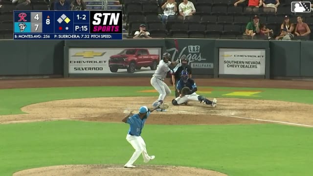 Lazaro Montes homers (5) on a fly ball to right center field. Michael Arroyo scores.