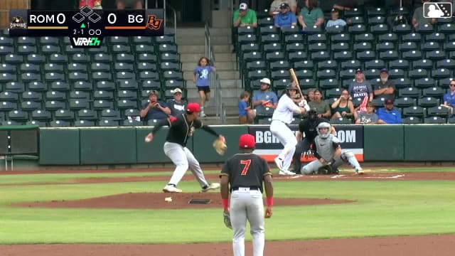 Theo Gillen homers (10) on a fly ball to left center field.