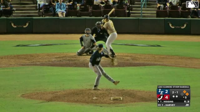Ty Harvey singles on a line drive to center fielder Yorger Bautista. Jose Verdugo scores. Jorge Quintana to 3rd.