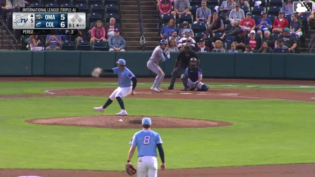 Gavin Cross homers (13) on a fly ball to center field.