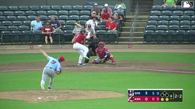 Charlie Pagliarini strikes out swinging.