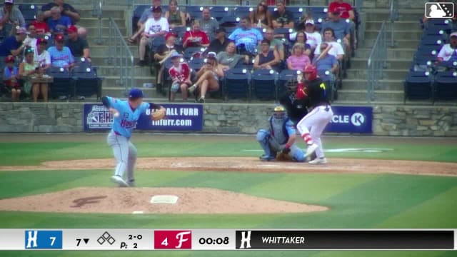 Coy James homers (12) on a fly ball to left field.