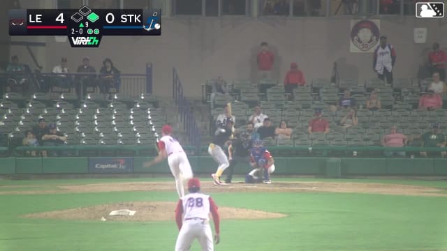 Jorge Quintana homers (5) on a fly ball to right center field. Bradley Frye scores.