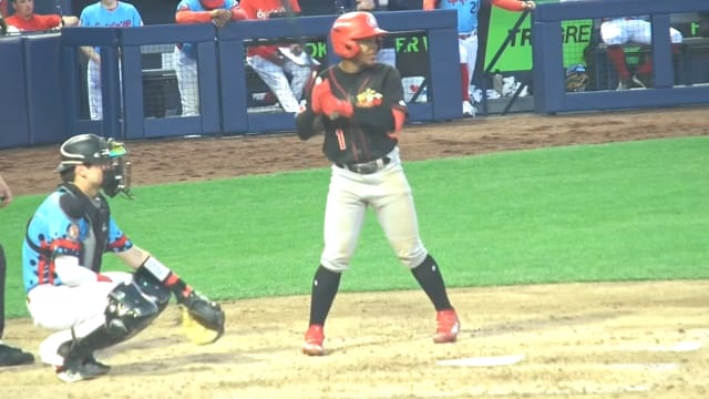 Adrian Pinto clubs a pair of home runs