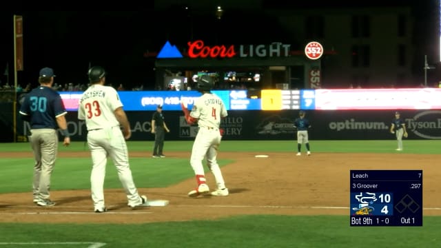 Groover has his first professional five-hit game