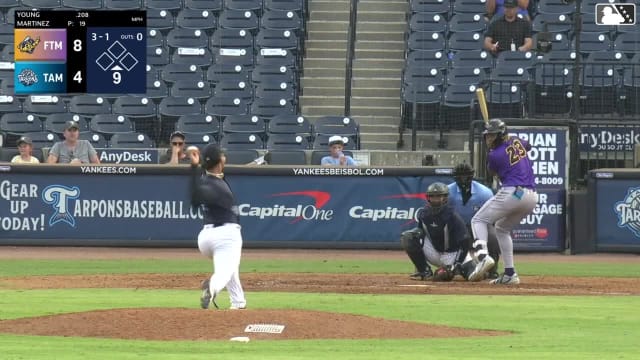 Quentin Young homers (7) on a fly ball to right center field.
