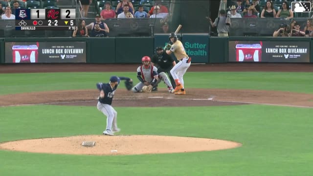 David Davalillo In play, run(s) to Jonah Cox