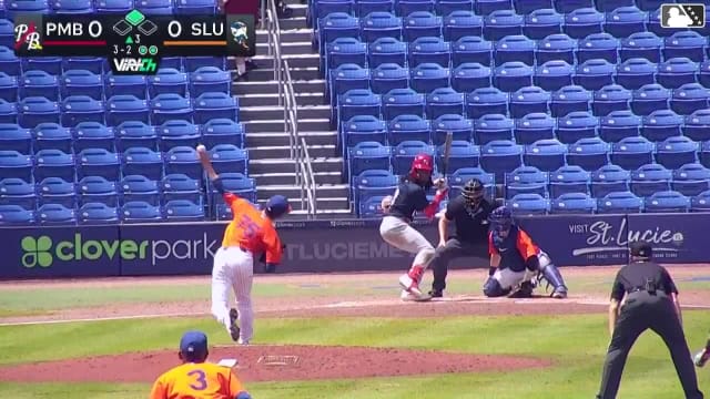 Ryan Mitchell singles on a ground ball to right fielder AJ Salgado. Trevor Haskins scores.