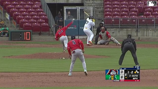 Eduardo Tait flies out to right fielder Won-Bin Cho. Marek Houston scores.