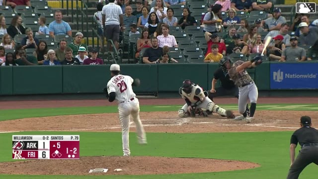 Winston Santos' seventh strikeout