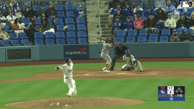 Ivan Luciano homers (1) on a fly ball to right center field.