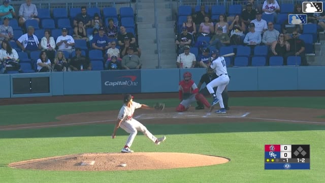 Chase Harlan homers (10) on a fly ball to center field.