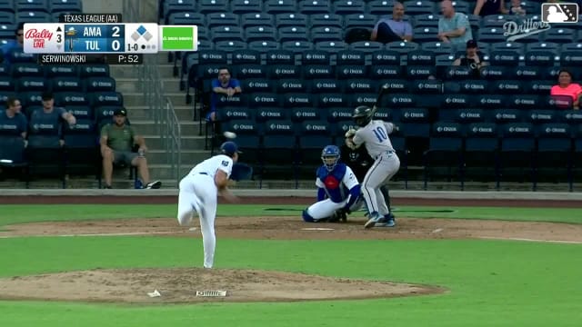 Jansel Luis hits a ground-rule double (20) on a fly ball to left-center field. Avery Owusu-Asiedu scores.