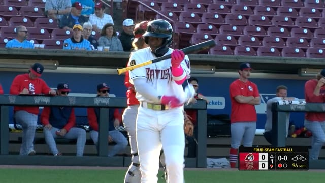 Luis Peña reaches base five times