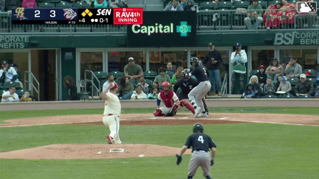George Lombard Jr. singles on a ground ball to center fielder Steward Berroa. Jonathan Ornelas scores. Duke Ellis scores. Kenedy Corona to 3rd. George Lombard Jr. to 2nd.