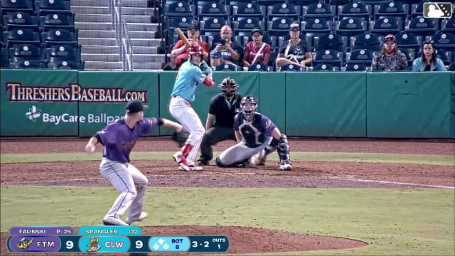 Adam Falinski In play, run(s) to Tyler Spangler