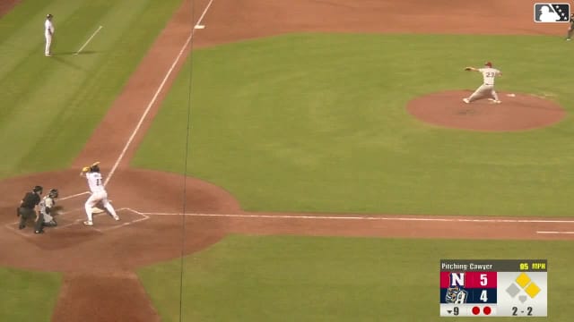 Tirso Ornelas singles on a line drive to right fielder Sam Kulasingam. Kai Roberts scores. Alex McCoy to 3rd. Tirso Ornelas to 2nd.