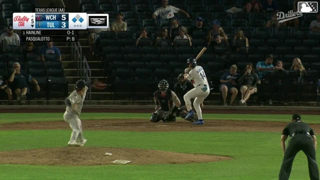 Paulshawn Pasqualotto In play, no out to Elijah Hainline